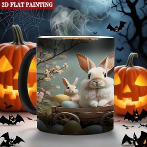 Festival Theme Custom Magic Mug Frosted Black 11oz <b>Ceramic</b> Heat Sensitive <b>Cup</b> - Product Image 6