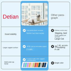 Otoño Invierno XL Universal Cat <span class=keywords><strong>Hamaca</strong></span> Patrón sólido Extraíble Lavable Faux Fur Nest Four Seasons Cama <span class=keywords><strong>para</strong></span> mascotas a prueba de explosiones - Product Image 4