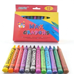 สีเทียนเนื้อเนียนคุณภาพสูง 12 สี ปลอดสารพิษ พกพาสะดวก สำหรับนักเรียน ราคาโรงงาน โปรโมชั่นพิเศษ - Product Image 6