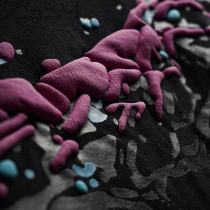 Chất Lượng Cao 260Gram 100% Cotton Quá Khổ 3D Phun In T-Shirt Thời Trang Phố Tùy Chỉnh Đồ Họa Tee Phun In T Áo Sơ Mi Cho Nam Giới - Product Image 3