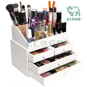 Bằng Gỗ Tổ Chức Son Môi Countertop Trang Điểm Stackable Tổ Chức Với Sáu Ngăn Kéo Lưu Trữ Hộp - Product Image 1