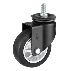 कैस्टर व्हील निर्माता औद्योगिक पु कैस्टर व्हील 2.5/3/4/5 इंच स्टेम प्रकार ट्रॉली के लिए - Product Image 4