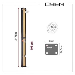 CYEN usine directe corps en PVC couleur dorée piscine arrière-cour le meilleur équipement de camping <span class=keywords><strong>douche</strong></span> <span class=keywords><strong>solaire</strong></span> <span class=keywords><strong>douche</strong></span> <span class=keywords><strong>solaire</strong></span> extérieure - Product Image 2
