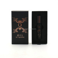 Bouteilles à rouleaux en verre transparent pour emballage cosmétique Bouteilles à rouleaux d'huile essentielle de parfum en verre de 10 ml avec boîte en papier