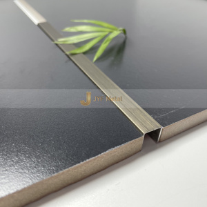 Profilé en U en acier inoxydable architectural EX513 pour revêtement mural intérieur, garniture de carrelage en forme de U, projets commerciaux d'intérieur - Product Image 5