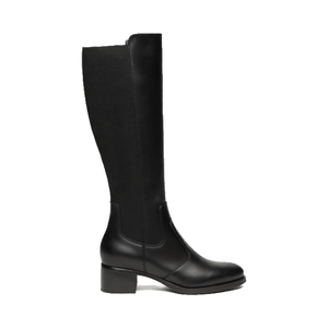 Botas Vaqueras de Media Pantorrilla para Mujer, Primavera-Otoño, Personalizadas, con Pedrería, PU, Tacón Cuadrado de 3CM, Estilo Británico Moderno, Color Azul Claro - Product Image 1