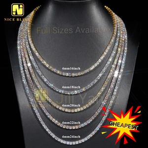 Stocks prêts 2mm 3mm 4mm MOINS CHER dans l'<span class=keywords><strong>histoire</strong></span> Moissanite Tennis Collier <span class=keywords><strong>Bracelet</strong></span> Hip Hop Bijoux Tennis Chaîne - Product Image 4