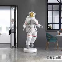 Mobilier de luxe pour salon, résine, décoration d'intérieur, statue d'astronaute en fibre de verre taille réelle