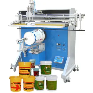 Screen Printer For Bucket Water Gallon Pail Roll Screen Printing Machine Plastic Bucket Silk Screen Print Machinary