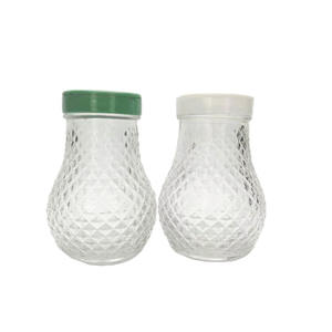 Bouteille à épices en verre transparente en forme de gros ventre, vide, mignonne, 230 ml, pour sel, épices, poivre, avec shaker - Product Image 3