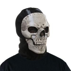 Masque de crâne de fantôme d'horreur unisexe Couvre-chef en latex pour Halloween Party Masquerade Prop Perform in Style - Product Image 3
