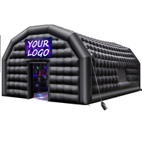 Tente de discothèque gonflable personnalisée commerciale, tente cube gonflable en PVC, club gonflable avec lumières pour les événements festifs