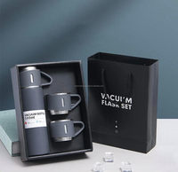 Tik Tok Set botol air Stainless Steel, botol dan cangkir termal portabel dengan kotak hadiah