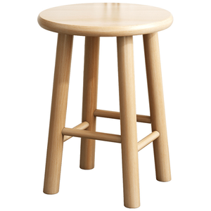 Taburete Plegable Tradicional para Adultos, de Madera Resistente, con Almacenamiento, para Dormitorio, Cocina, Hotel, Apartamento, Pequeño y Redondo - Product Image 1