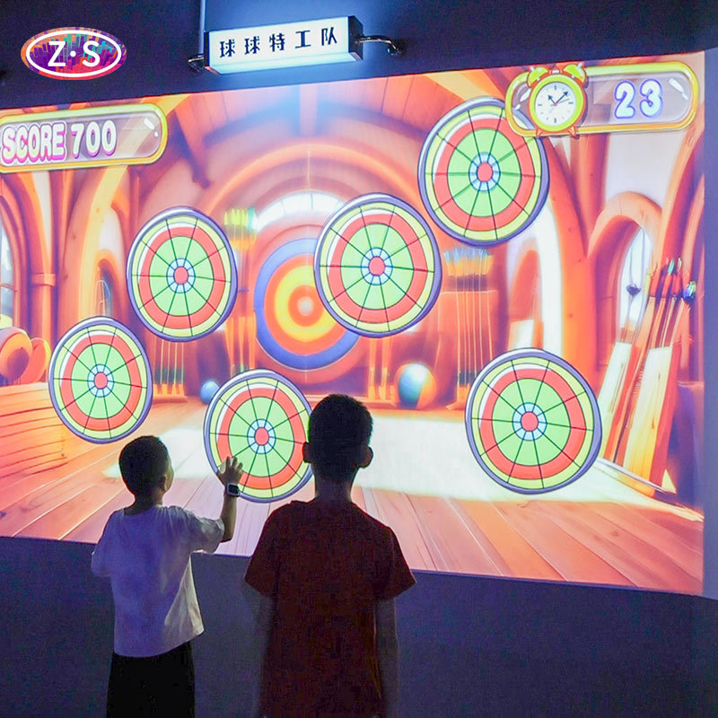 Small MOQ Multi-Scenario Interactive Smash Ball Fun Wall Projection Game Solution For Leisure Spots
