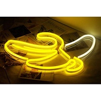 Lampe de nuit LED Genilight, enseigne néon, thème banane, à brancher, décoration murale suspendue, alimentation CA, utilisation intérieure, bars, hôtels
