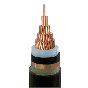 35kv ทองแดง XLPE ฉนวนกันน้ํา PVC หุ้มลวดอลูมิเนียมเกราะแรงดันไฟฟ้าปานกลางสายไฟไฟฟ้าใต้ดิน