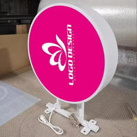Boîte à lumière LED en acrylique double face personnalisée en usine en Chine, alimentation 12V, panneau décoratif en aluminium pour montage mural extérieur, facile à suspendre