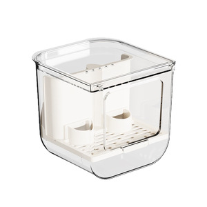 Mangeoire anti-déversement automatique pour petites cages, pour perroquets, perruches, agapornis et calopsites - Accessoires pour bains d'oiseaux - Product Image 4