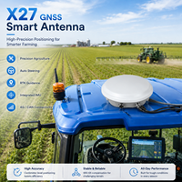 Récepteur d'antenne intelligent GNSS RTK avec IMU, CAN, NTRIP, indice IP67, température de fonctionnement de -20 à 75°C, 4G/WiFi/Bluetooth pour une haute précision