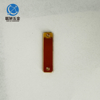 Étiquette métallique en alliage de zinc personnalisée Lianxu OEM ODM avec logo de marque sur mesure pour vêtements
