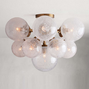 Modern Bubble Ball Chandelier Living Room Creative Magic Bean <b>Round</b> Glass Ball French Style Luxury Wedding Decor Chandelier - Product Image 4