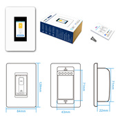 Lanbon L9 WLAN Smart-Schalter 1/2-fach LCD-Panel mit Stromverbrauchsanzeige Kompatibel mit Tuya Smart Life APP Fernbedienung