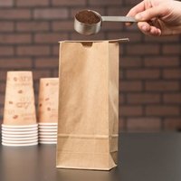 Sac en papier brun biodégradable de qualité alimentaire pour emballage de thé et de café en gros, avec fermeture à lien métallique, impression personnalisée