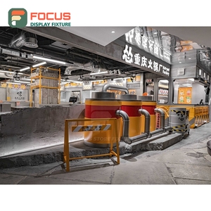 Professional Cafe Service Counter Tempered Glass Panel Customer Pickup Zone Roastery Service Counter - Product Image 3