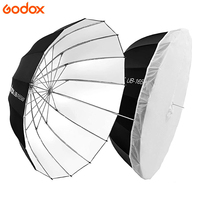 Parapluie Réflecteur Parabolique Godox UB-85S 105S 130D 165W Noir Argent Blanc, Diffuseur Réfléchissant en Nylon pour Photographie