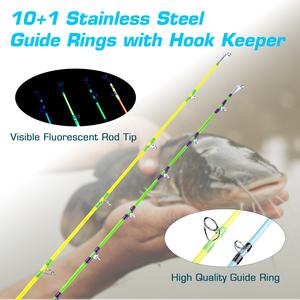 <span class=keywords><strong>Canne</strong></span> à pêche en aluminium fluorescente légère en fibre de carbone de 2.28m en stock - Product Image 5