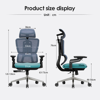 Vente en gros directe d'usine de confortables chaises de bureau pivotantes d'ordinateur en treillis meubles de bureau chaises de bureau