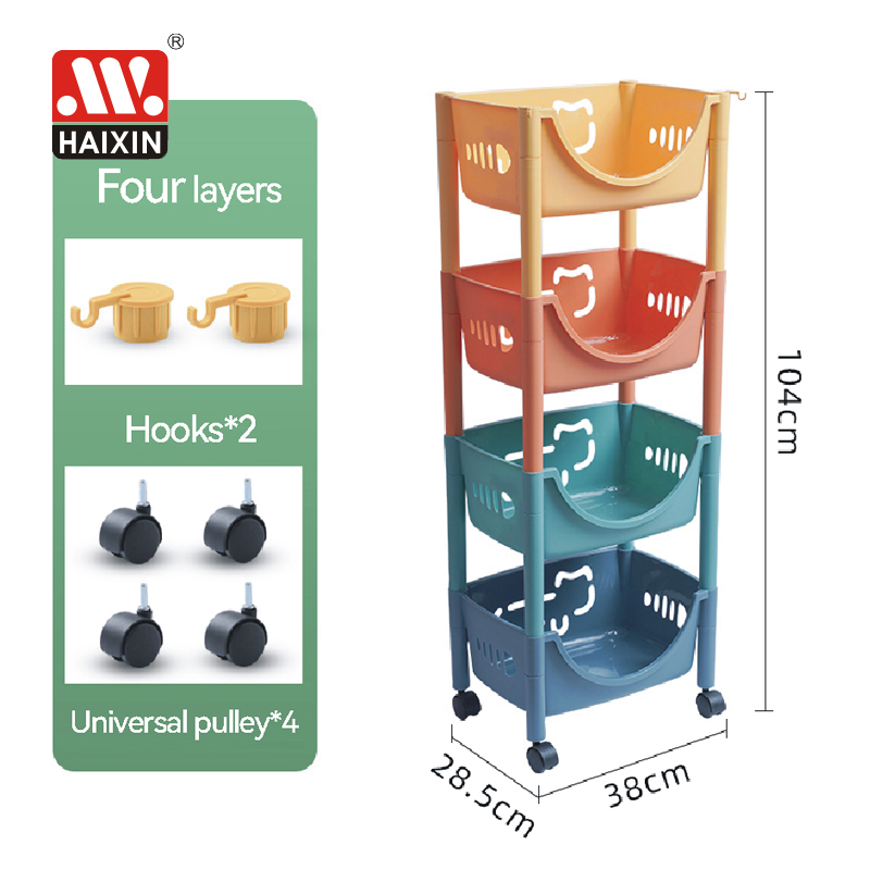 4 strati con ruote - Colorato - HXP00435