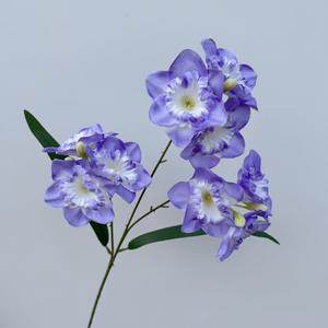 Branche de fleur de jonquille artificielle à 9 têtes faite à la main narcisse simulé à longue tige pour la décoration de la salle de Pâques de remise des diplômes de mariage - Product Image 4