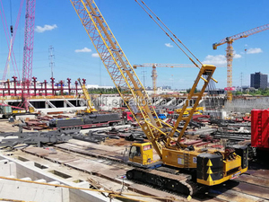 85ton 58 מ 'גובה גובה זחילה מנוף xgc85 עם מנוע חזק לבנייה - Product Image 3