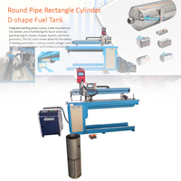 Soudeuse automatique TIG/MIG à soudure longitudinale de 500 mm pour réservoirs cylindriques en acier solaires, fabriquée en Chine, avec PLC et utilisation facile