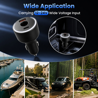 Pengisi Daya Mobil Starlink Mini DC 3 in 1 DC USB a USB C Aksesoris Starlink Multi Port Catu Daya Kendaraan Simultan