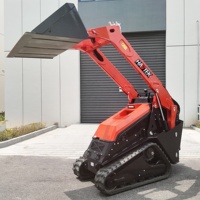 Spedizione Gratuita Mini Skid Steer Loader, Trincia Forestale, Attrezzatura per Mini Skid Steer Loader da Carico, Mini Skid Steer Loader Diesel