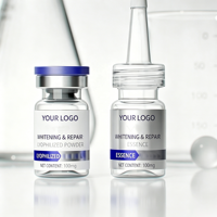 Étiquettes personnalisées pour flacons de peptides avec adhésif puissant, autocollants imperméables imprimés UV pour flacons de sérum et de médicaments de 3 ml, 5 ml, 10 ml