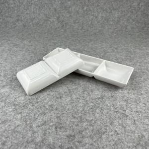 Plat à sauce mélamine 2 compartiments 3 compartiments plat à sauce en plastique plat épicé <span class=keywords><strong>bateau</strong></span> à sauce - Product Image 5