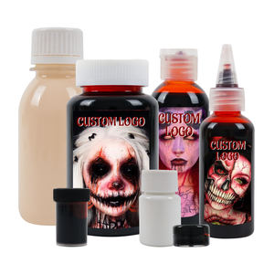 Halloween <span class=keywords><strong>Faux</strong></span> plasma <span class=keywords><strong>Latex</strong></span> <span class=keywords><strong>Liquide</strong></span> Crème de <span class=keywords><strong>Sang</strong></span> Artificiel Fausse peau Cicatrice SFX cosplay Personnalisable <span class=keywords><strong>Faux</strong></span> <span class=keywords><strong>Sang</strong></span> maquillage ensemble - Product Image 5
