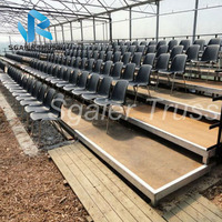 Tribunes modulaires démontables en PEHD moulé par soufflage pour stades sportifs