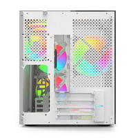 High End PC Gaming ATX Cases & Towers Wholesales Computer Casing PC Cabinet Tempered Glass Aluminum Case With Power Supply
