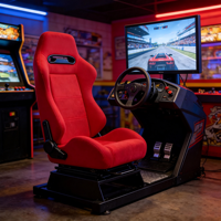 Siège de simulateur de course inclinable LK Pro SR3 Style, cockpit de simulateur de course, chaise de jeu e-sport avec rail coulissant