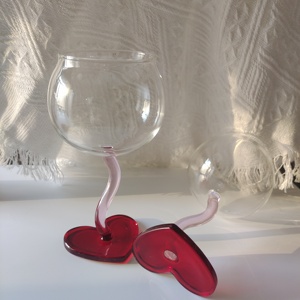 Copa de copa de cóctel con forma de corazón de cristal de <span class=keywords><strong>flauta</strong></span> de champán de calidad Superior <span class=keywords><strong>dulce</strong></span> corazón encantador copa de vino tinto para Bar de fiesta - Product Image 5