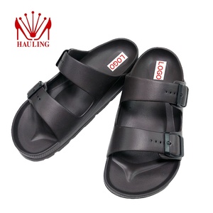 Sandales EVA flexibles à deux bandes avec boucles réglables, semelle légère et coussinée, antidérapante, pour la plage et les voyages. - Product Image 2