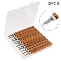Peaktop 12 PCS Jeu d'outils pour la sculpture sur bois