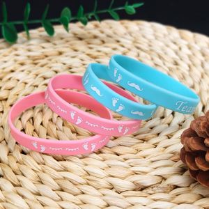 สายรัดข้อมือซิลิโคนสำหรับเด็กผู้ชายและเด็กผู้หญิง สายรัดข้อมือยางสำหรับงานเลี้ยงเปิดเผยเพศทารก - Product Image 2