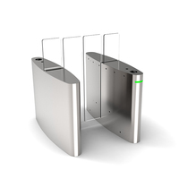Tourniquet coulissant en acier inoxydable SUS304, portillon rapide pour piétons avec reconnaissance faciale, RFID, code QR et anti-collision