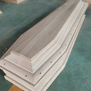 Гроб из массива павловнии в европейском стиле, 1920*650*580 мм, 5-слойное лаковое покрытие, для похоронных услуг и памятных мероприятий - Product Image 2